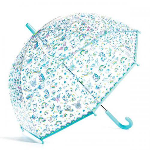 Guarda-Chuva Infantil Unicórnios | Azul