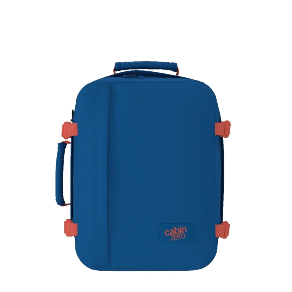 Mochila-Classic-28L-front-capri-blue-Cabin-Zero-azul-cobalto