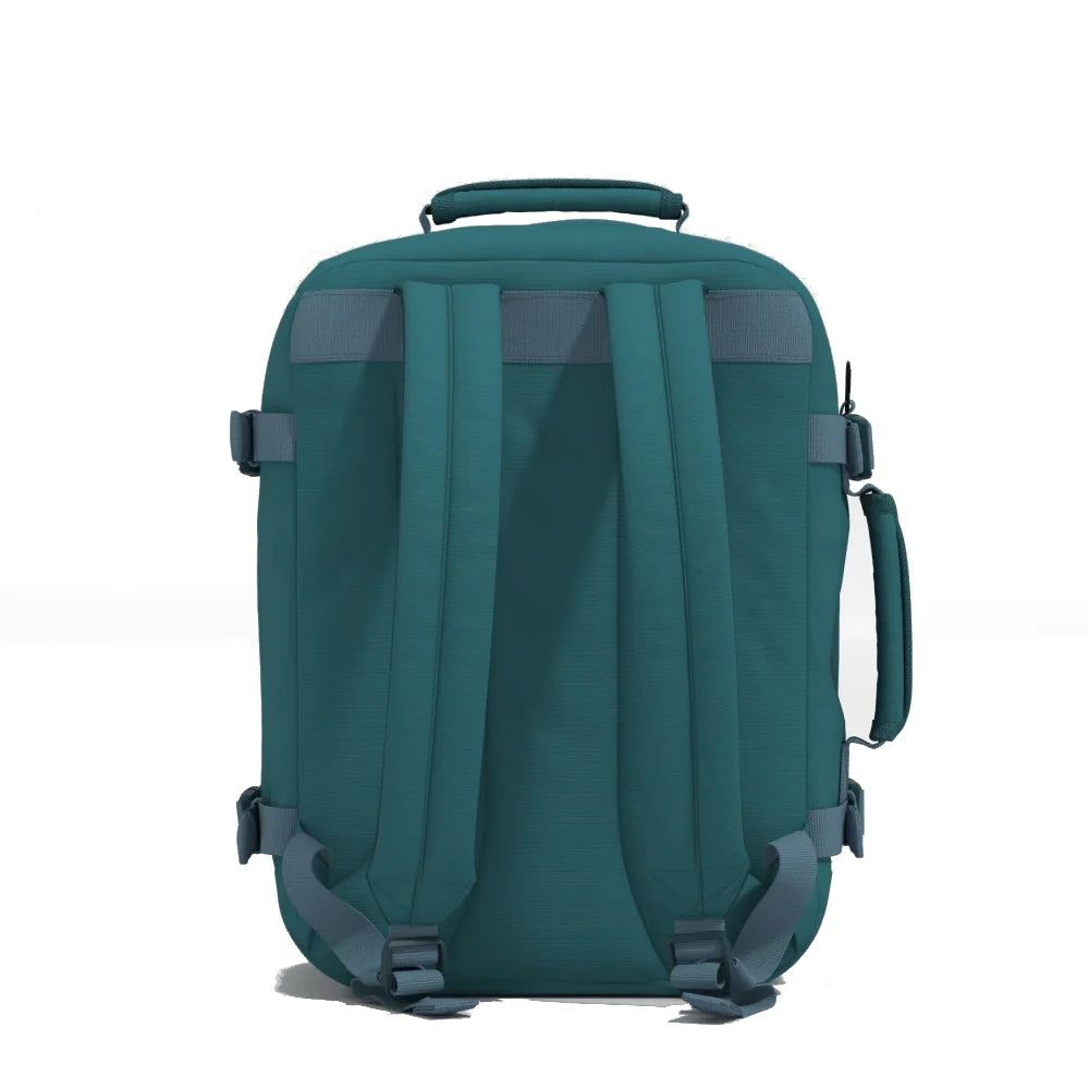 Mochila-Classic-28L-tras-aruba-blue-Cabin-Zero-azul-petroleo
