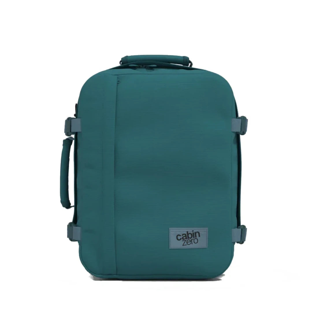 Mochila-Classic-36L-front-aruba-blue-Cabin-Zero-azul-petroleo