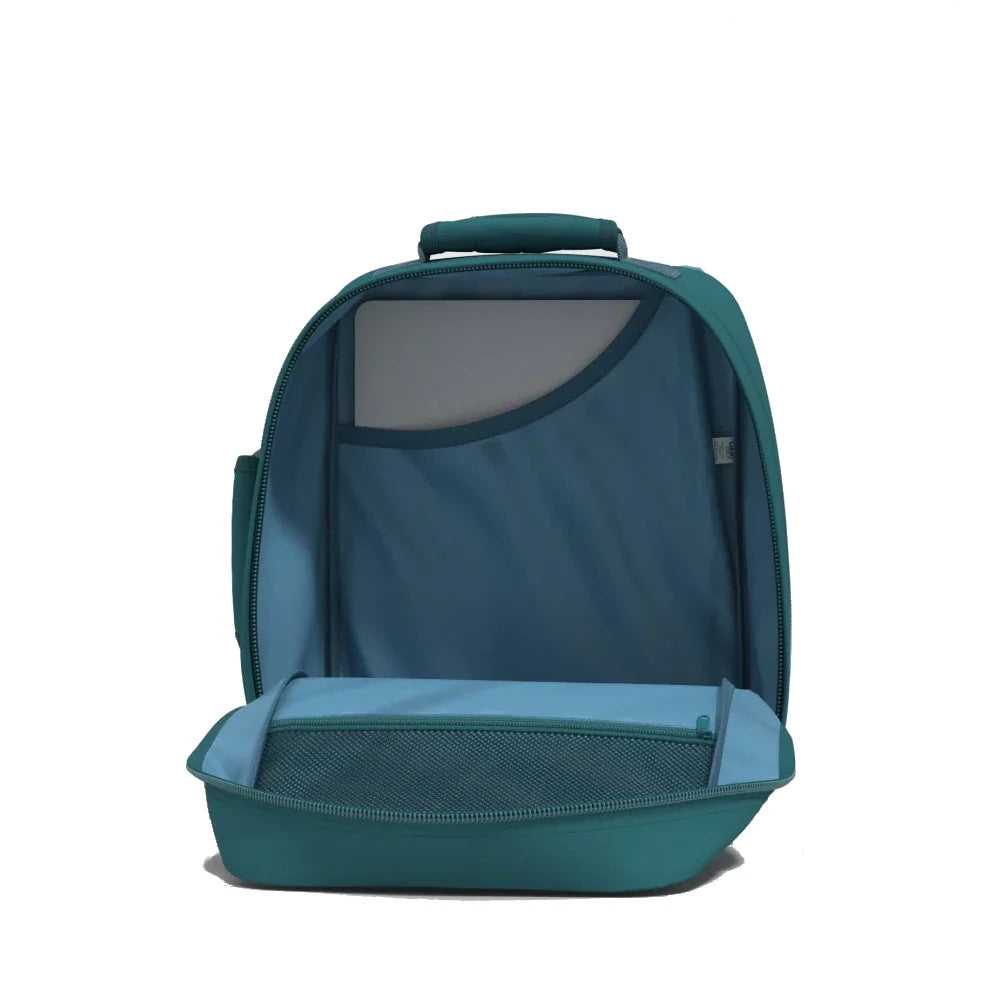 Mochila-Classic-36L-interior-aruba-blue-Cabin-Zero-azul-petroleo