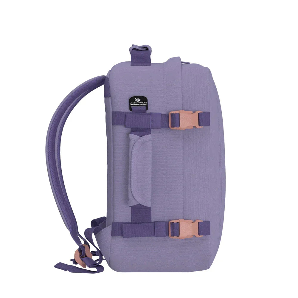 Mochila-Classic-44L-lado-esquerdo-smokey-violet-Cabin-Zero-lavanda