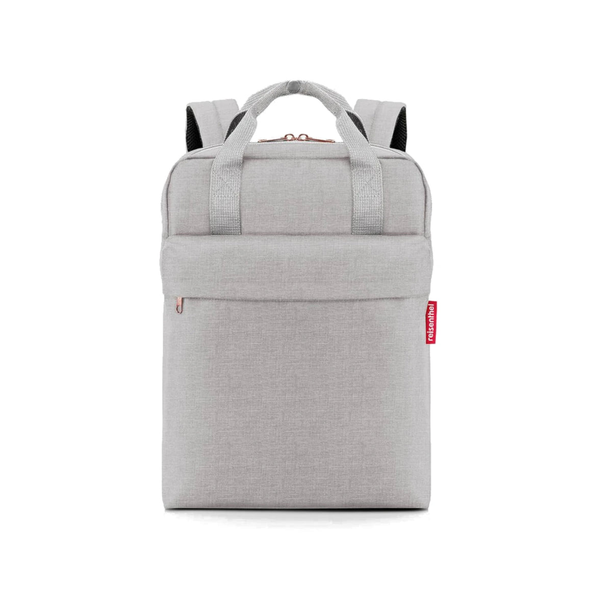 Reisenthel mochila Allday M em twist Sky Rose cinzento, com compartimento pc 15.6"