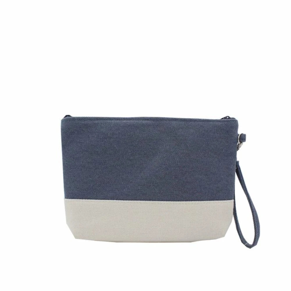 Bolsa Em Sarja Com Pega De Mão