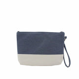 Bolsa Em Sarja Com Pega De Mão