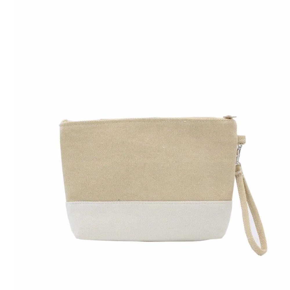 Bolsa Em Sarja Com Pega De Mão