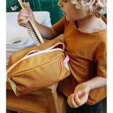 Hello Hossy Toiletry Bag Mini Straw | Camel