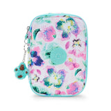 100 Pen Pencil Case - Aqua Blossom - Kipling