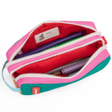Hello Hossy Pencil Case Mini Ali Double Compartment | Emerald Green