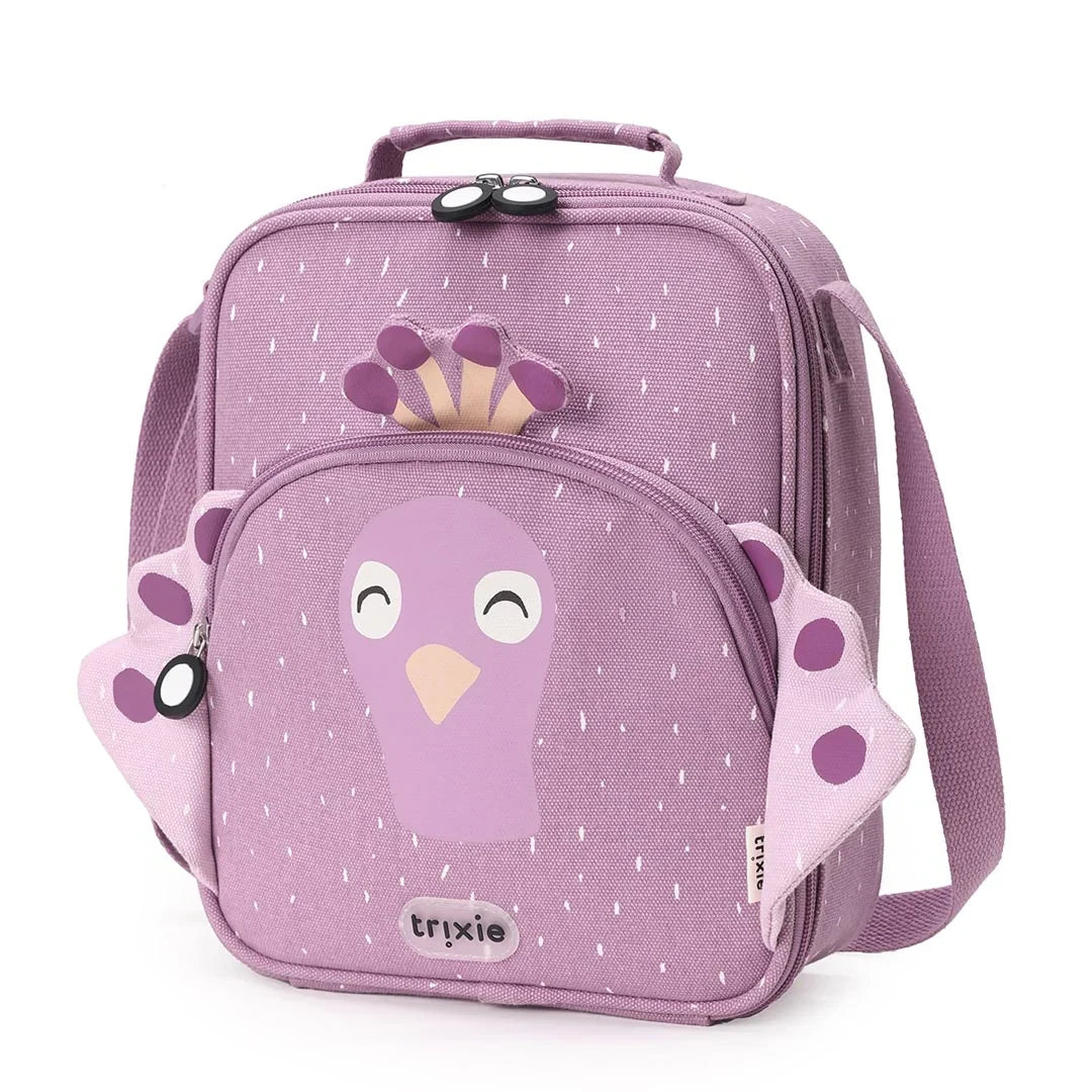 Trixie lancheira com tiracolo pavão roxo