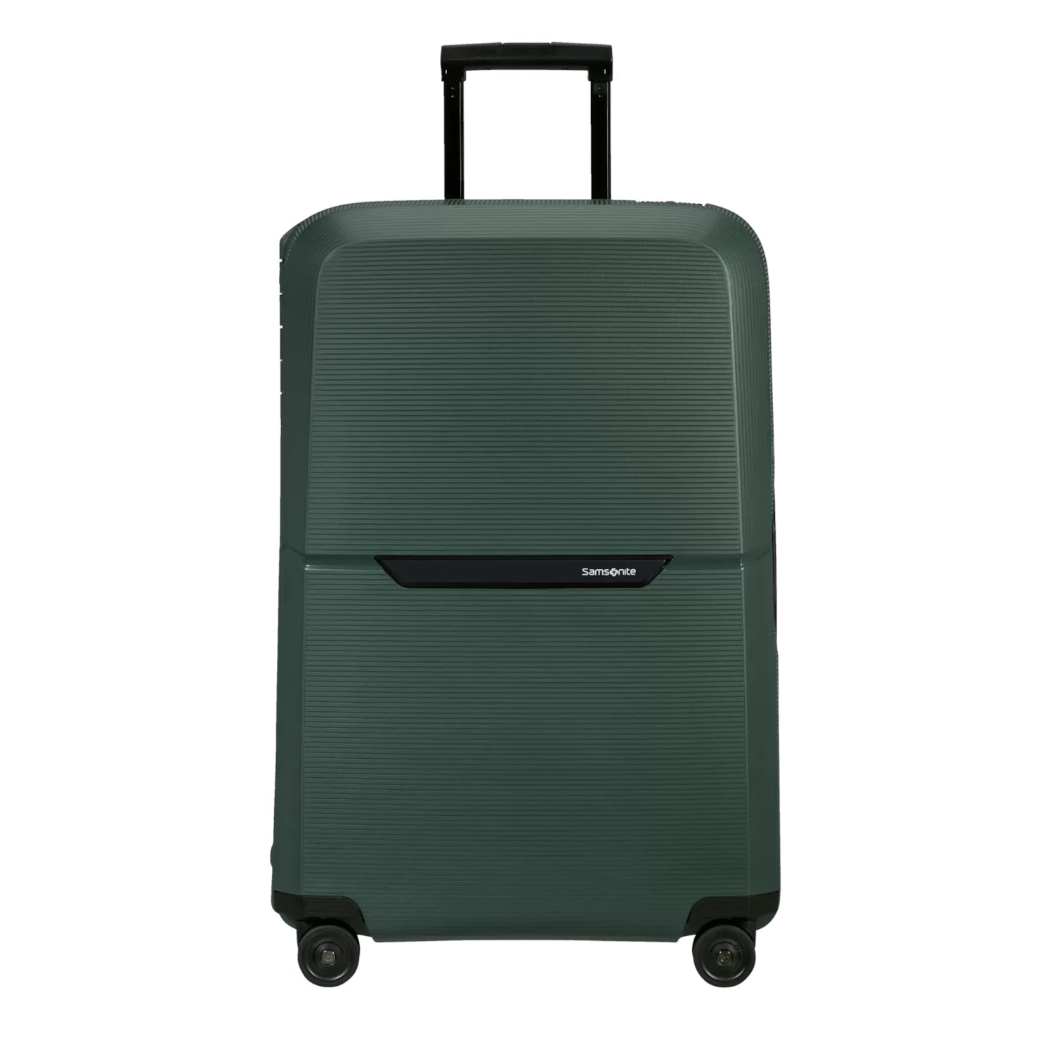 large-trolley-suitcase-75cm-hard-side-magnum-eco-forest-green-front