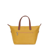 Medium Handbag with Crossbody Strap in Nylon Pop | Hexagona | Yellow