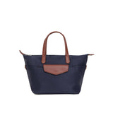 Medium Handbag with Crossbody Strap in Nylon Pop | Hexagona | Navy