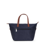 Medium Handbag with Crossbody Strap in Nylon Pop | Hexagona | Navy