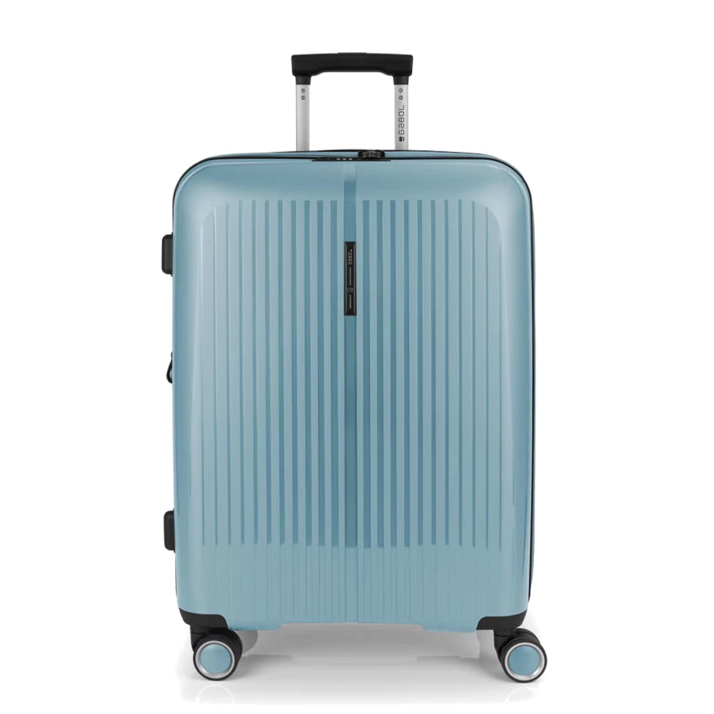 Mala Média 65cm Expansível 4 Rodas Brooklyn Em Azul Bébé da Gabol 