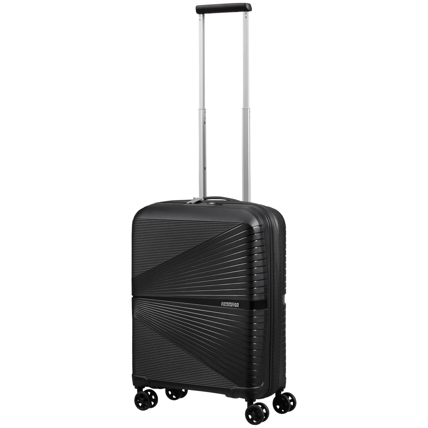 mala-trolley-cabine-4-rodas-airconic-American-Tourister-trolley-aberto-preto