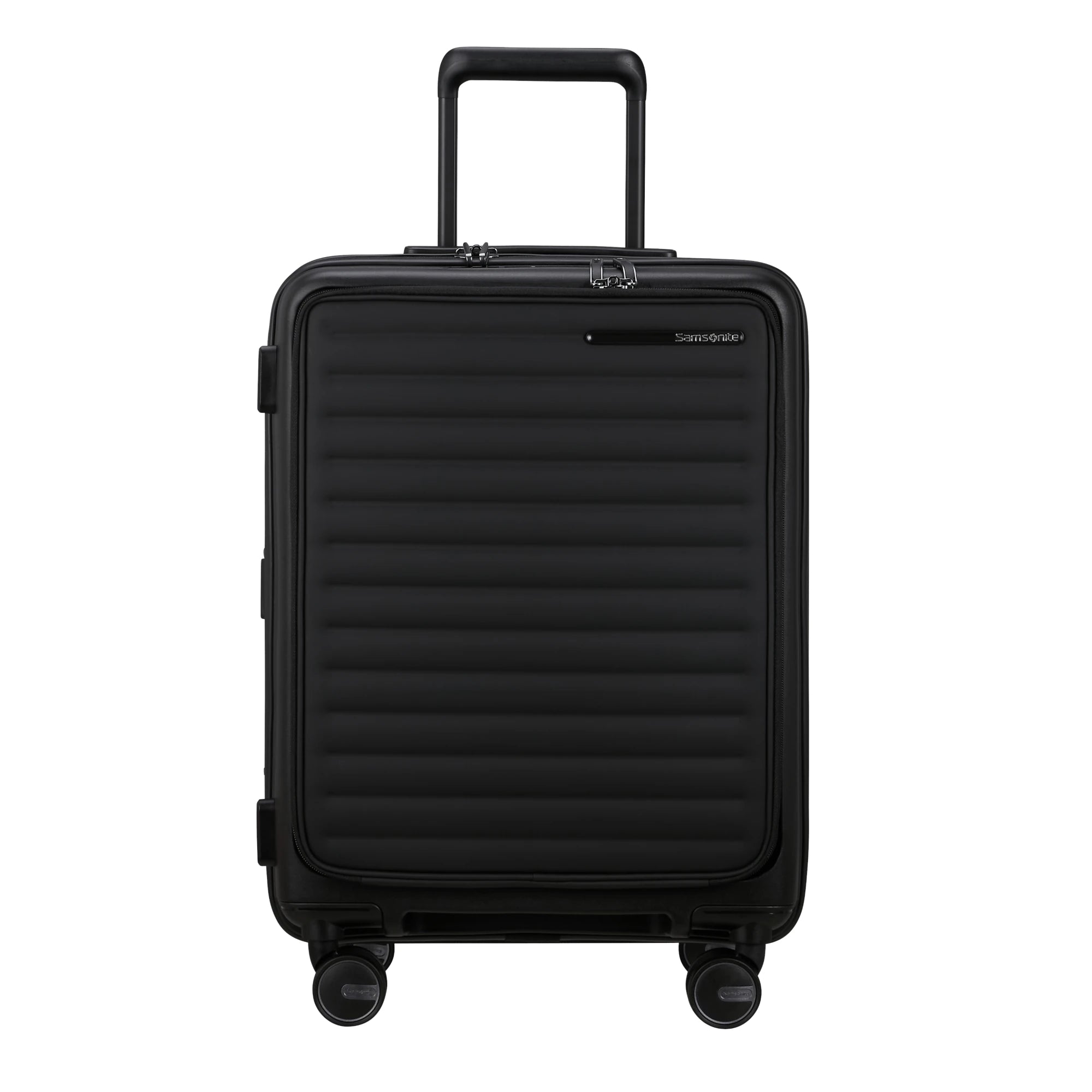 mala-trolley-cabine-55cm-restackd-easyaccess-samsonite-preto-frente