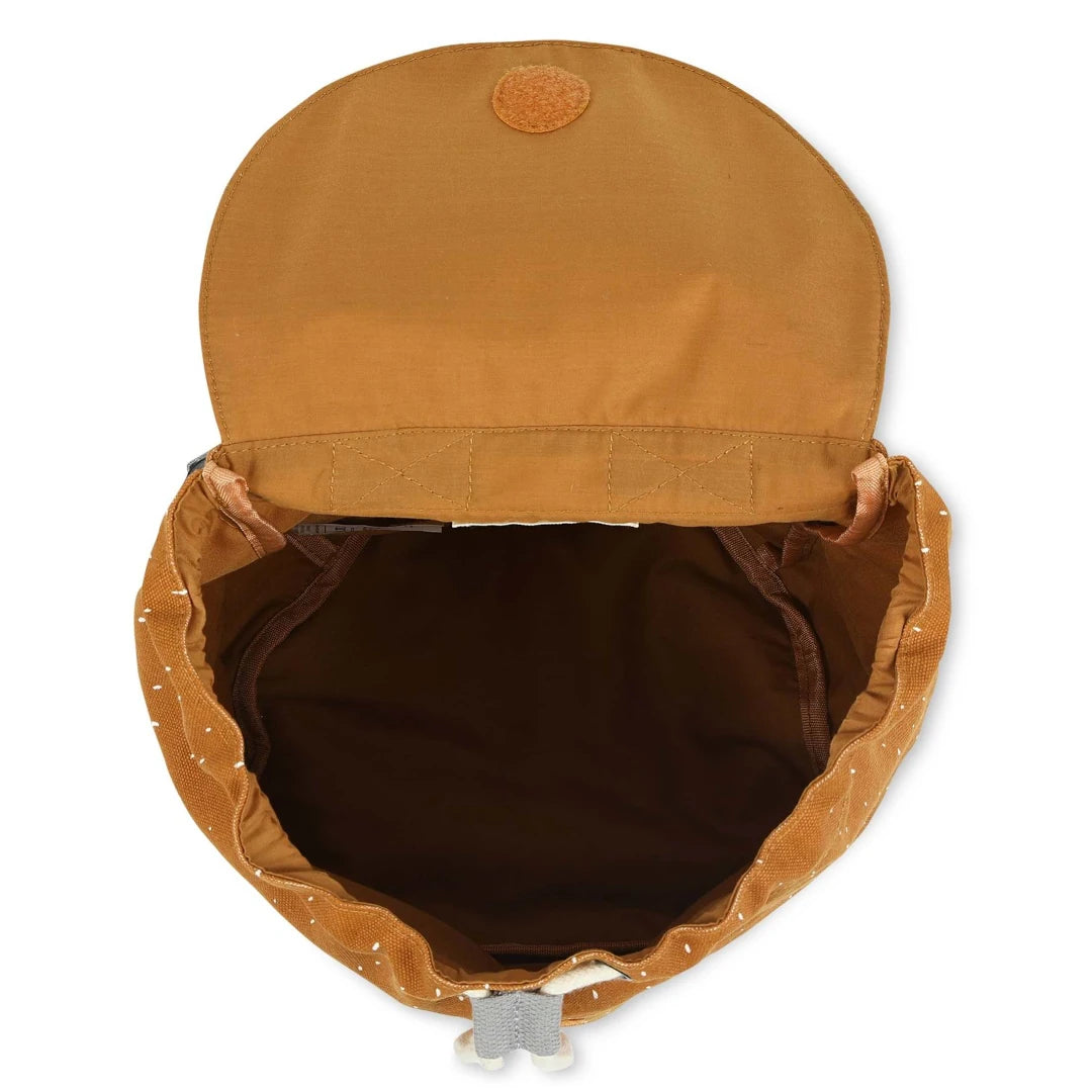 mini-mochila-pala-tigre-Trixie-interior-conhaque