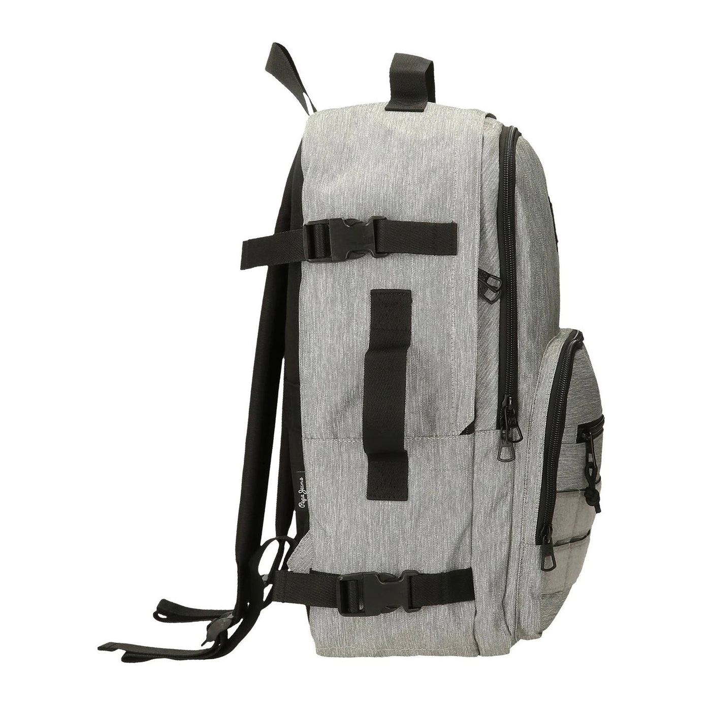 mochila-44cm-adap-pjl-aris-evergreen-cinza-lado