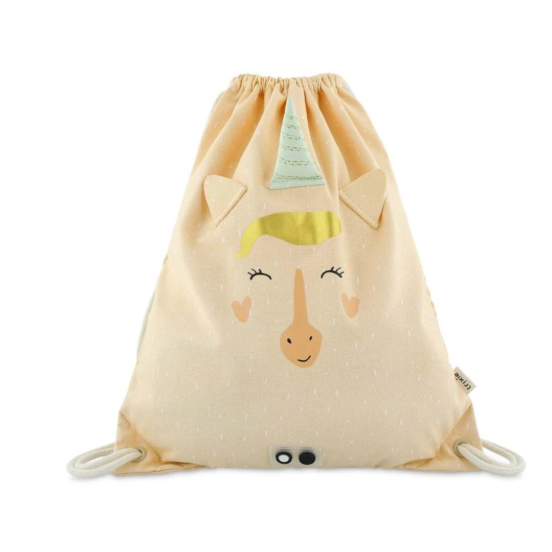 mochila-apertar-com-cordao-unicornio-Trixie-frente-pessego