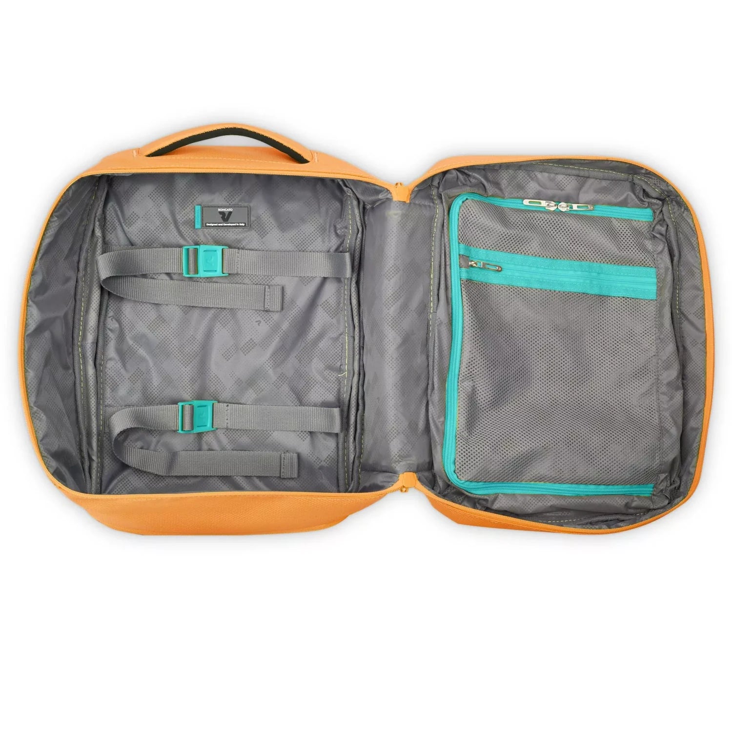 mochila-cabine-ryanair-40x25x20-roncato-laranja-interior