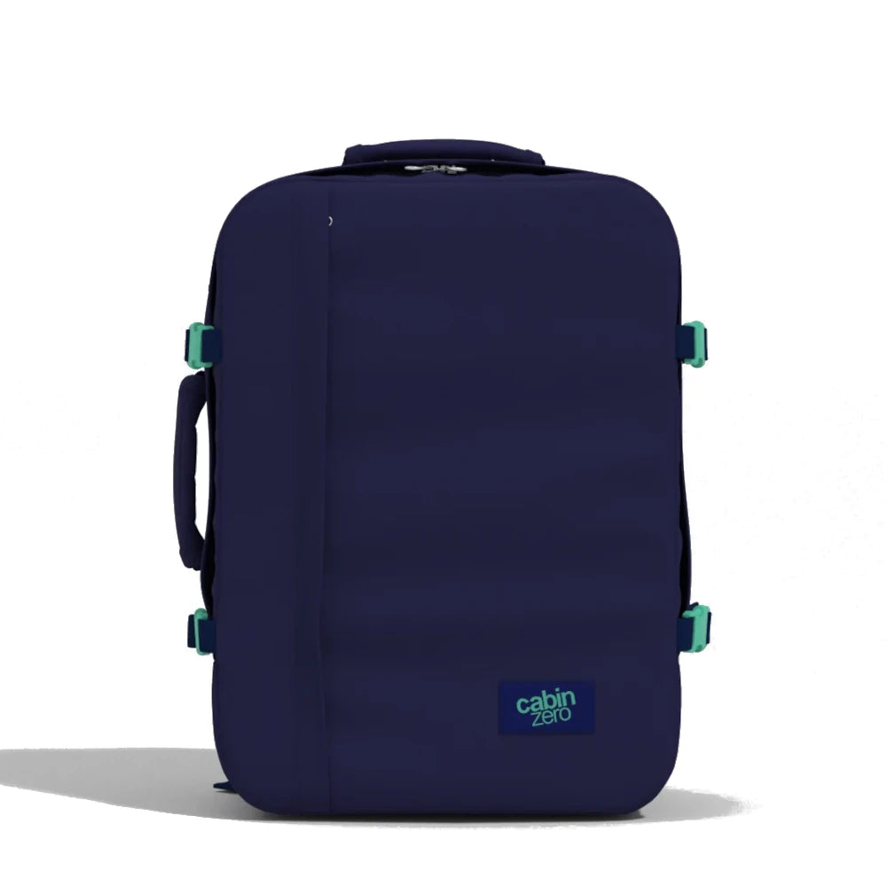 mochila-classic-44L-deep-ocean-CabinZero-frente-azul-escuro