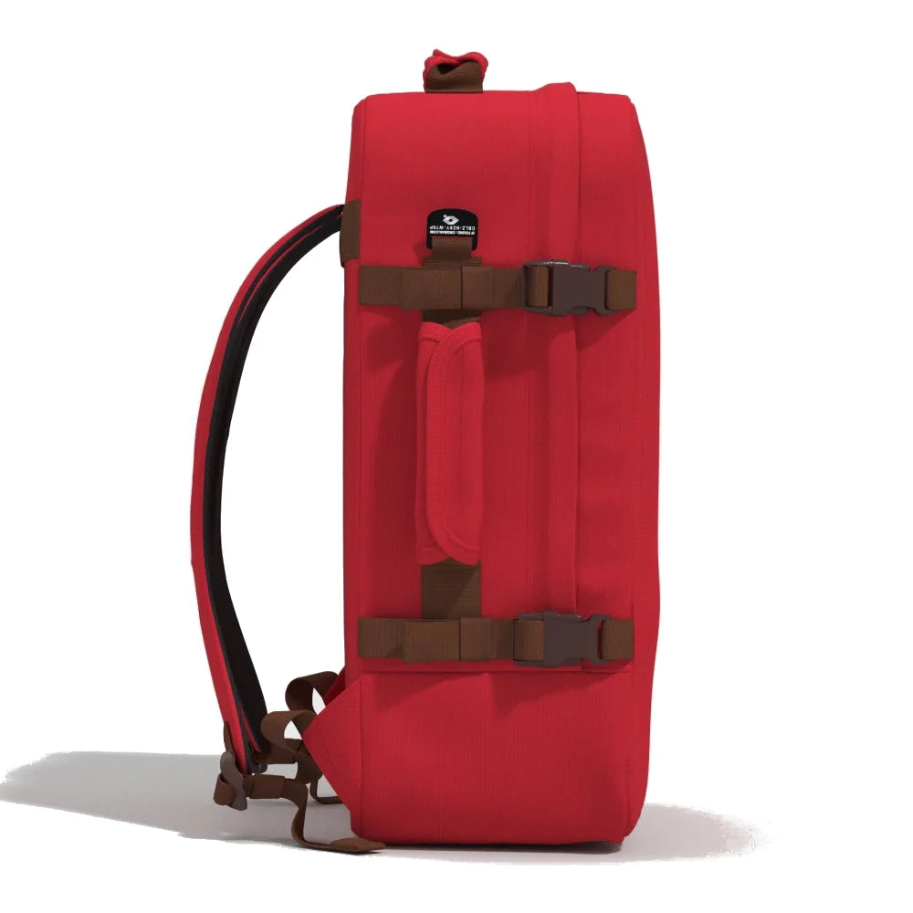 mochila-classic-44L-london-red-CabinZero-lado-vermelho