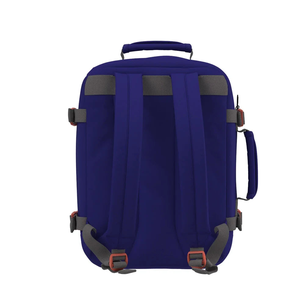 mochila-classic-44L-neptune-blue-CabinZero-costas-roxo