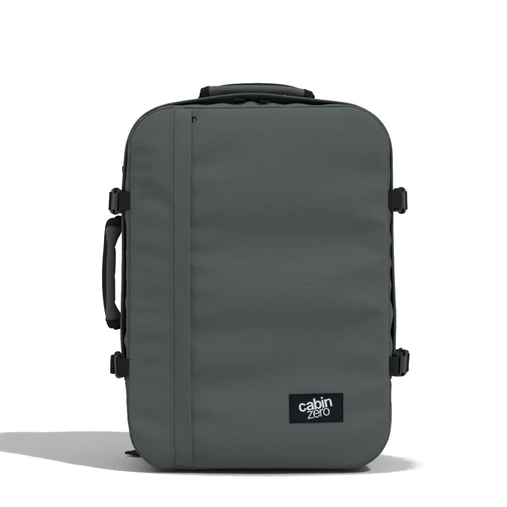 mochila-classic-44L-original-grey-CabinZero-frente-cinza