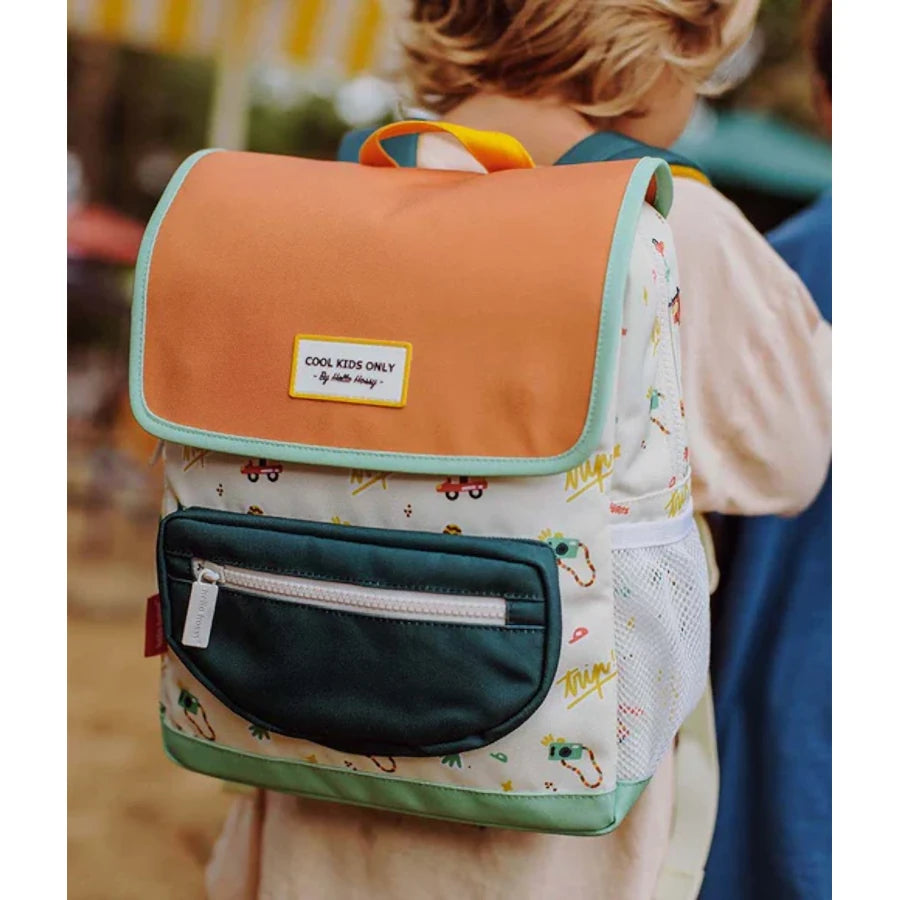 Preschool Backpack with Flap Cool Trip - Hello Hossy