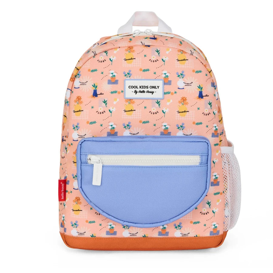 mochila escolar com fecho flore hello hossy 