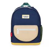 mochila escolar com fecho mini dark blue hello hossy