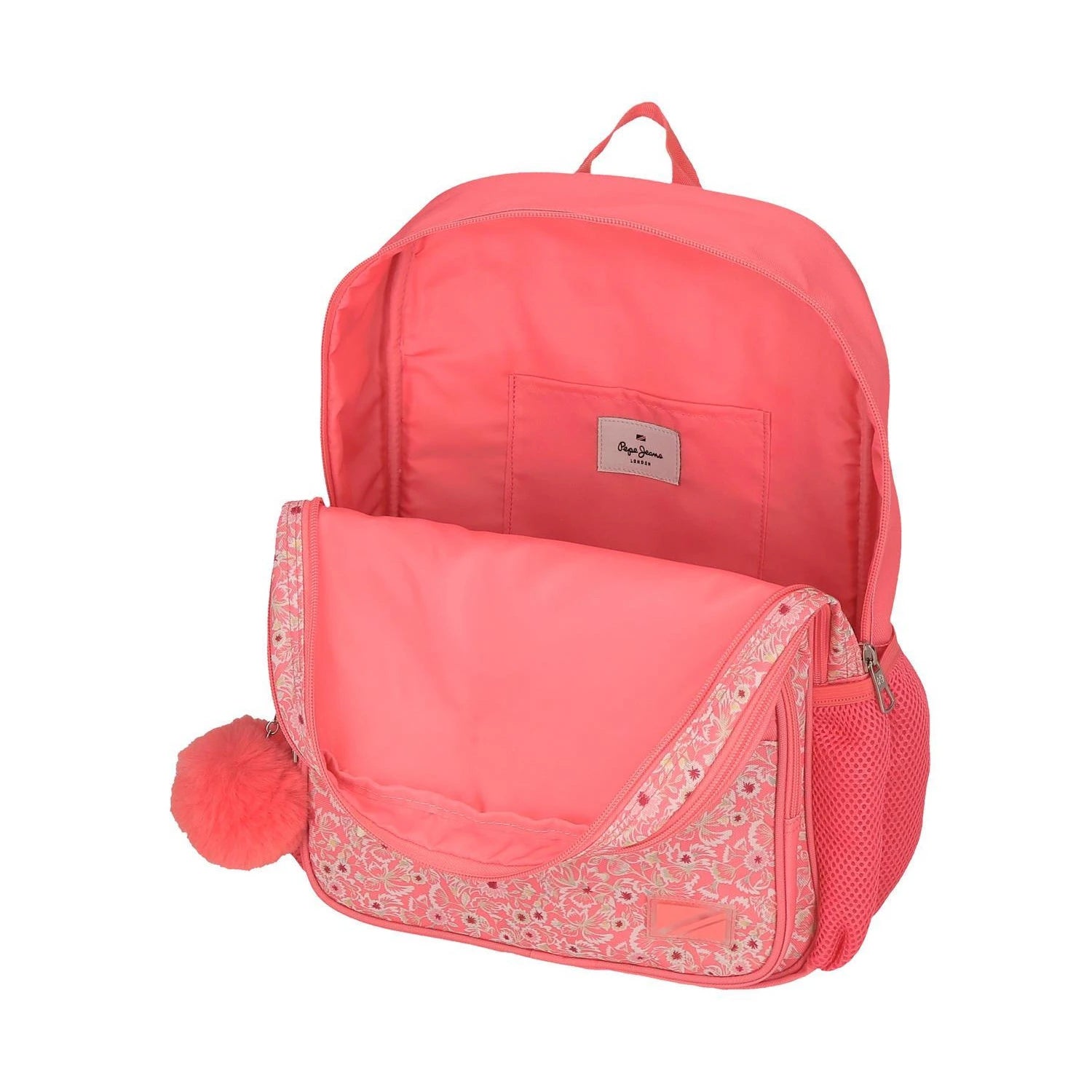Nahid 2 Compartment School Backpack - Pepe Jeans - Pink