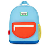 mochila escolar com fecho mini sky pop azul bébé