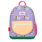 mochila escolar com fecho sunflower hello hossy em violeta