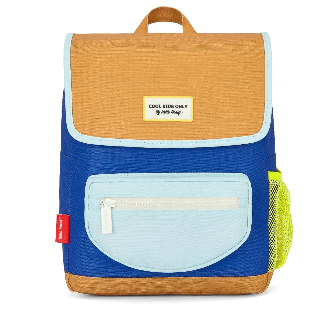 mochila escolar com pala mini blue canyon hello hossy