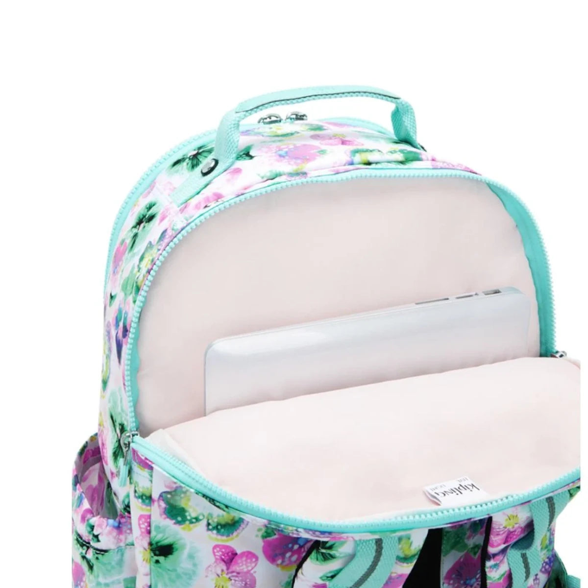 Mochila Escolar Portátil 15” Seoul L - Kipling – Aqua Blossom