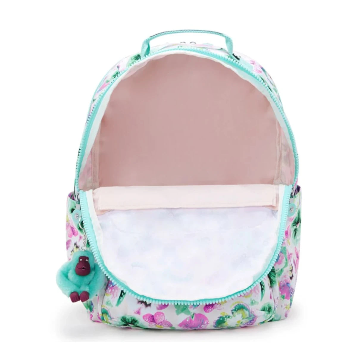Mochila Escolar Portátil 15” Seoul L - Kipling – Aqua Blossom