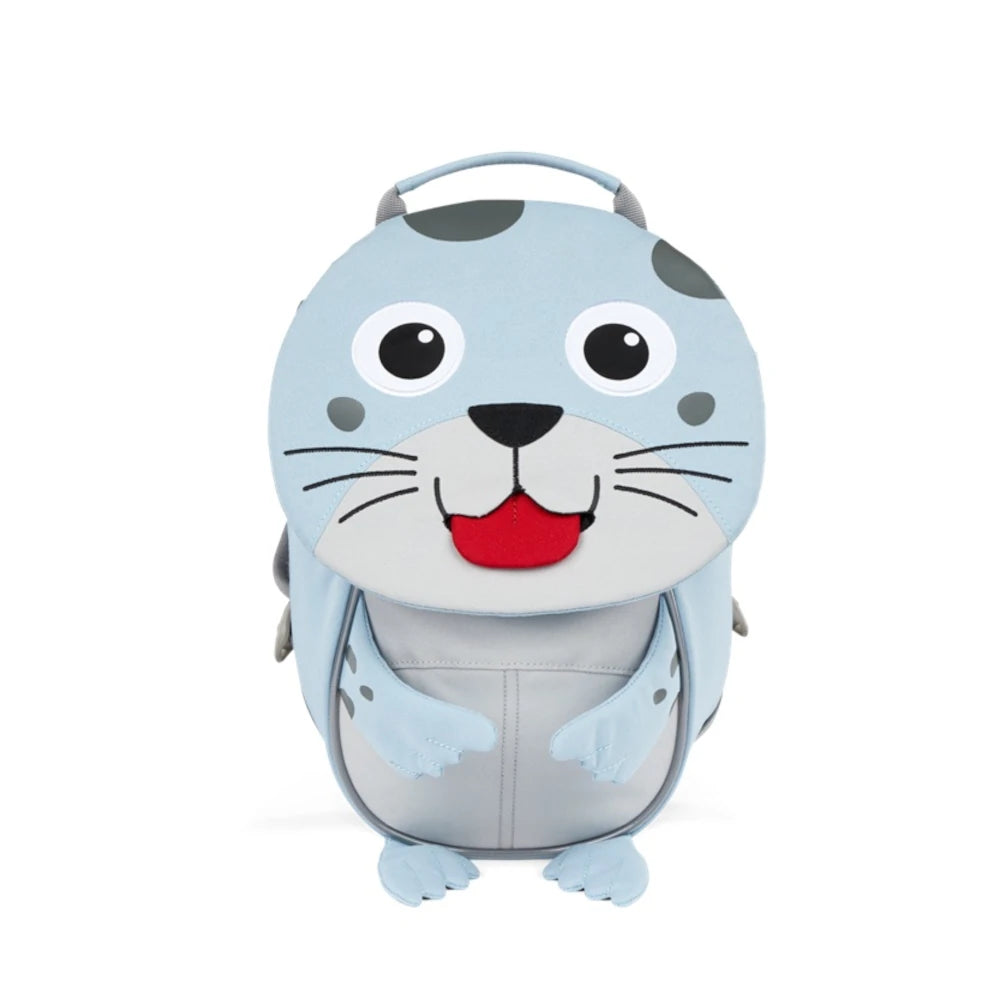 mochila pequena foca azul