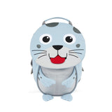 mochila pequena foca azul