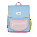 mochila pre escolar com pala sky blue hello hossy