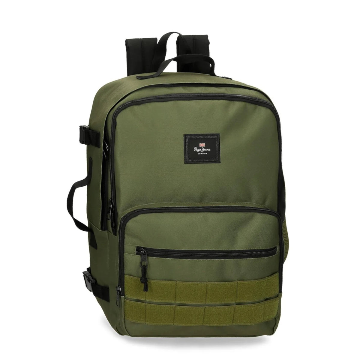 mochila-underseat-40cm-adap-pjl-aris-evergreen-kaki-frente
