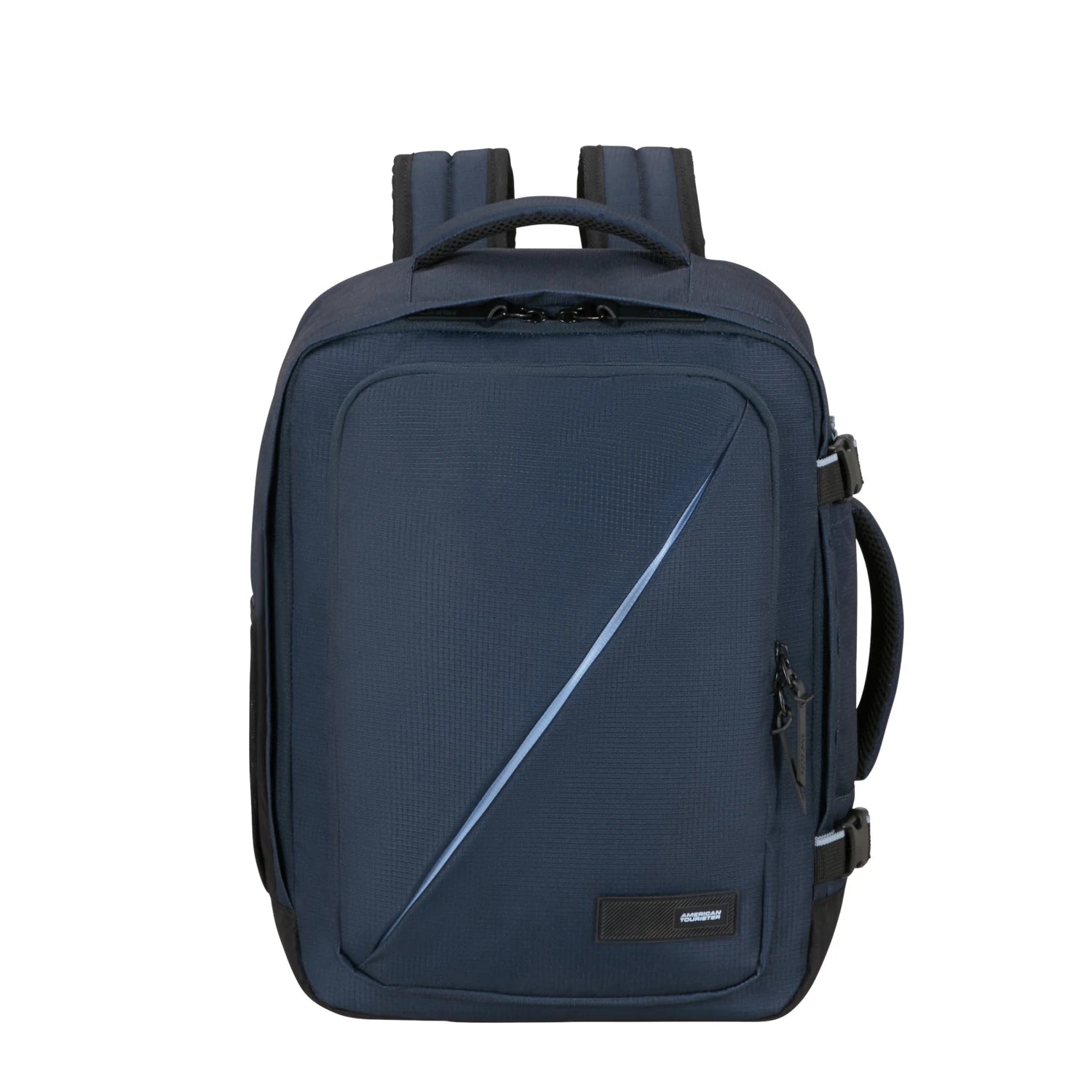 mochila-underseat-40x30x20-take2cabin-american-tourister-azul-escuro-frente