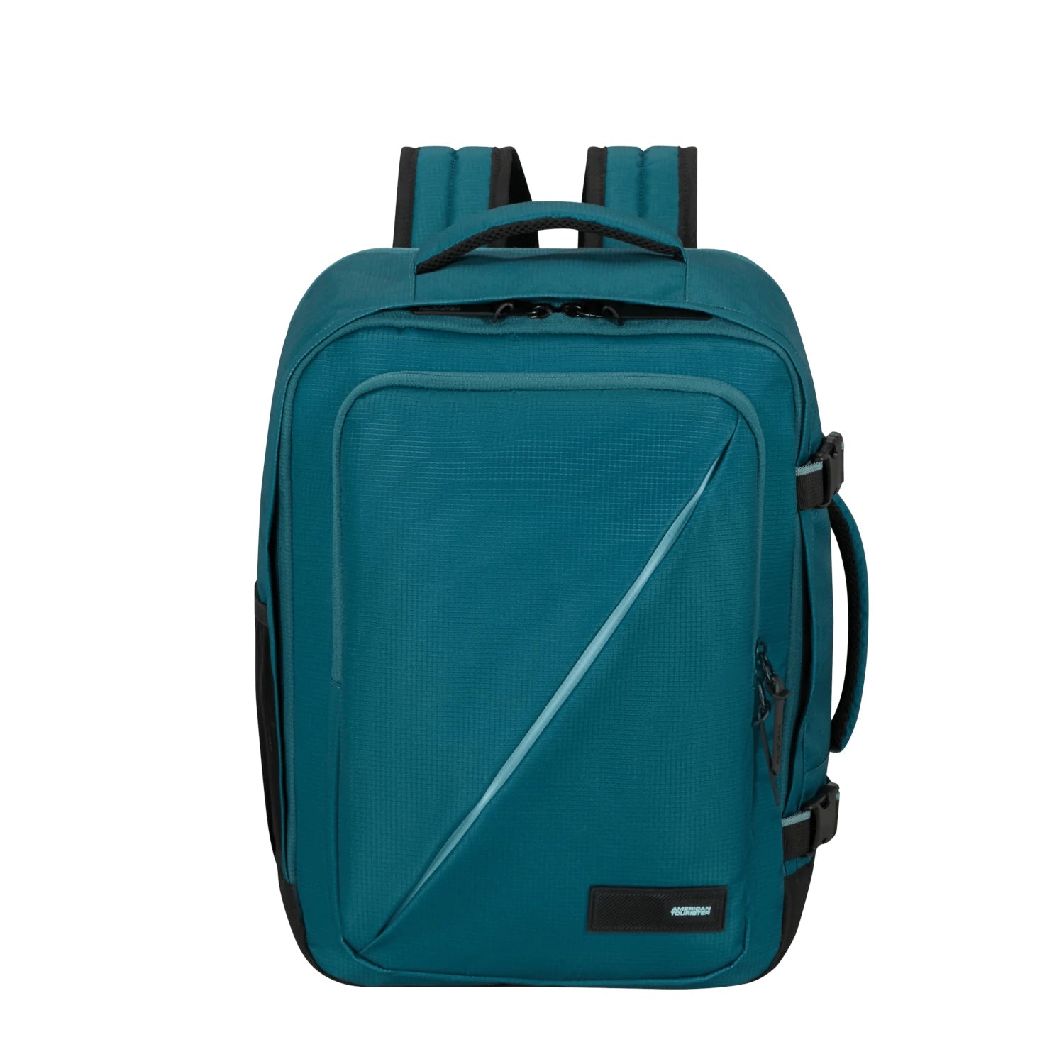 mochila-underseat-40x30x20-take2cabin-american-tourister-totally-teal-frente