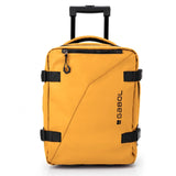 Mochila de viagem  underseater 2 rodas amarela, com 40x31x20cm  em poliéster revestido impermeável da coleção Canada da Gabol