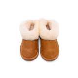 Lambskin Leather Slippers with Collar - Carpel