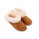 Lambskin Leather Slippers with Collar - Carpel