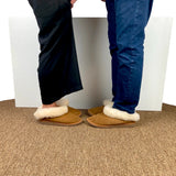 Lambskin Leather Slippers with Collar - Carpel