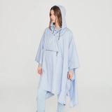 poncho-impermeavel-unisexo-bisetti-azul-soft-frente