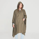 poncho-impermeavel-unisexo-bisetti-kaki-frente